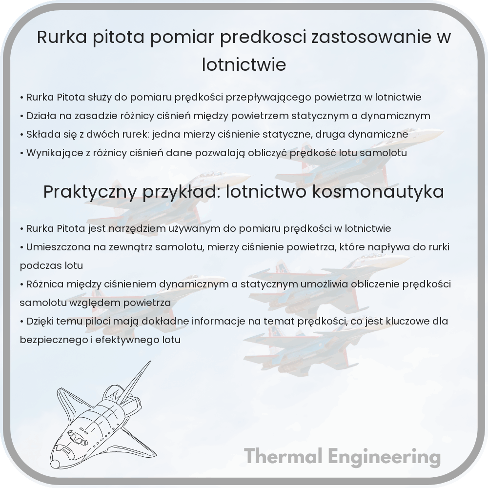 Rurka Pitota | Pomiar Prędkości, Zastosowanie w Lotnictwie
