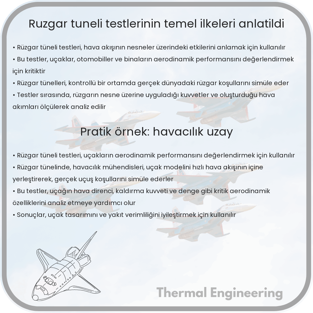 Rüzgar Tüneli Testlerinin Temel İlkeleri Anlatıldı