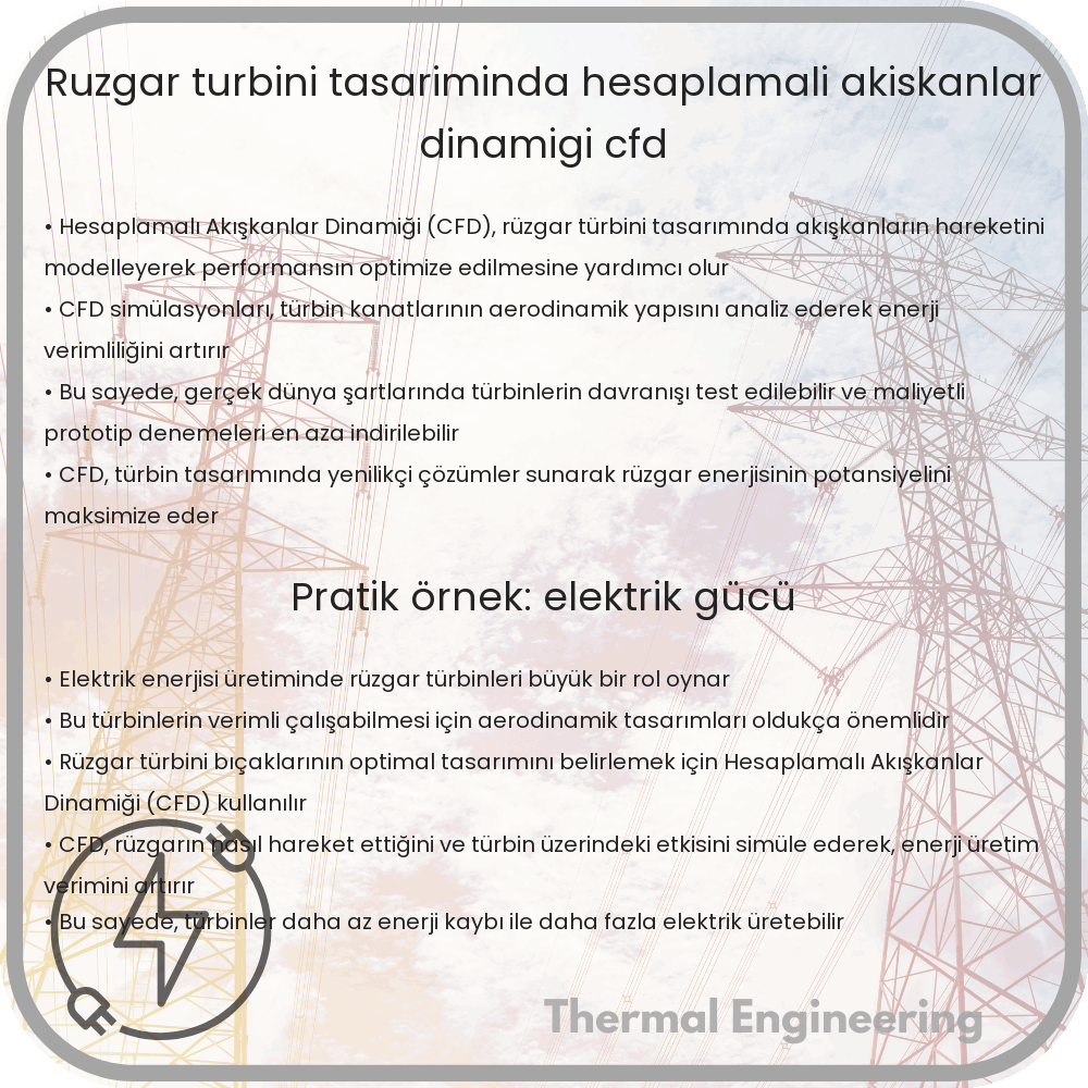 Rüzgar Türbini Tasarımında Hesaplamalı Akışkanlar Dinamiği (CFD)
