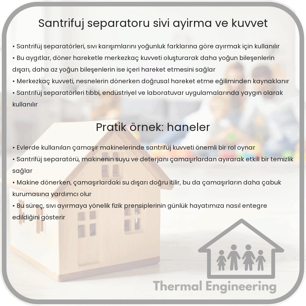 Santrifüj Separatörü | Sıvı Ayırma ve Kuvvet
