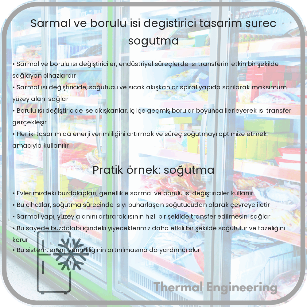 Sarmal ve Borulu Isı Değiştirici | Tasarım, Süreç Soğutma