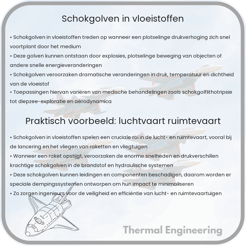 Schokgolven in vloeistoffen