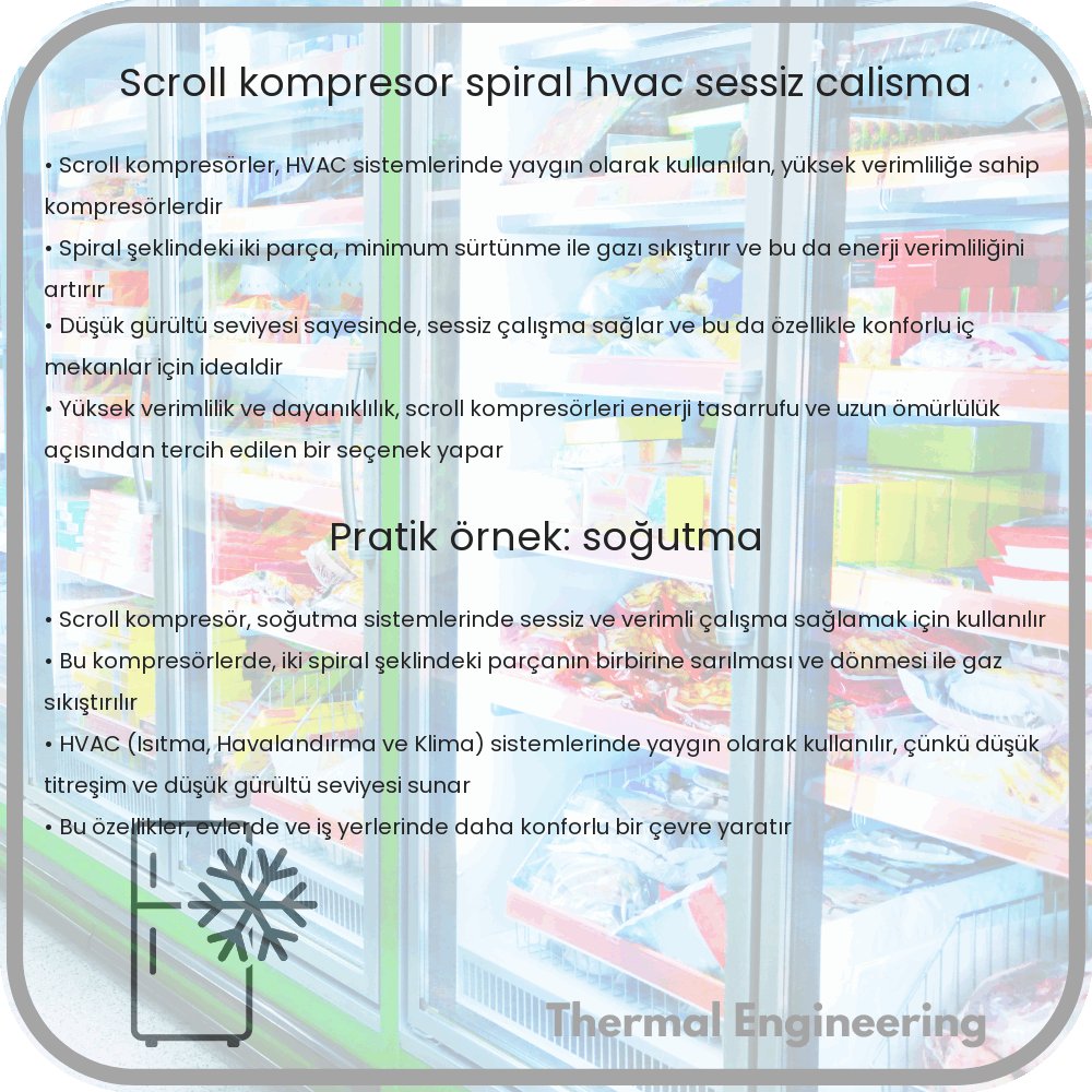 Scroll Kompresör | Spiral, HVAC, Sessiz Çalışma