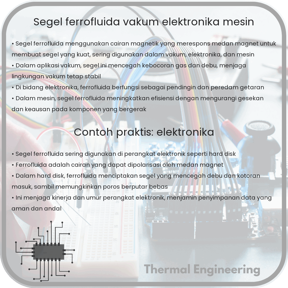 Segel Ferrofluida | Vakum, Elektronika & Mesin