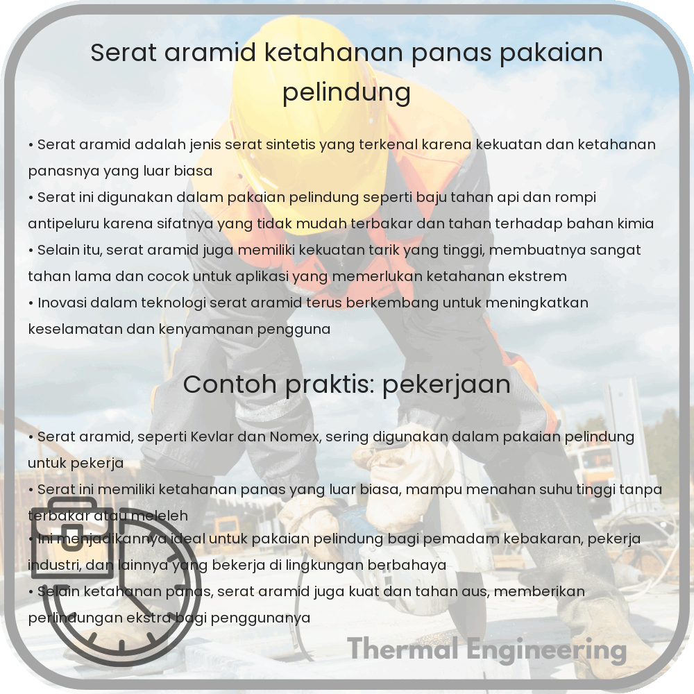 Serat Aramid | Ketahanan Panas, Pakaian Pelindung