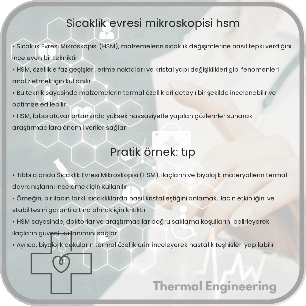 Sıcaklık Evresi Mikroskopisi (HSM)