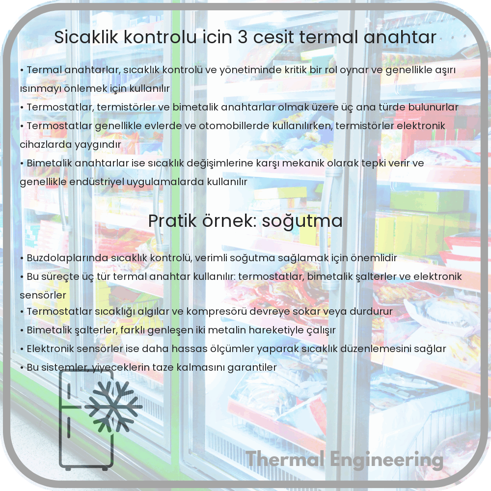 Sıcaklık Kontrolü İçin 3 Çeşit Termal Anahtar