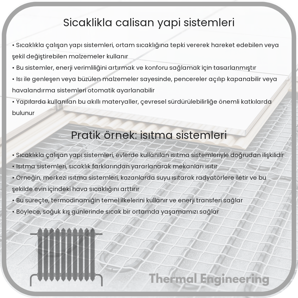 Sıcaklıkla Çalışan Yapı Sistemleri