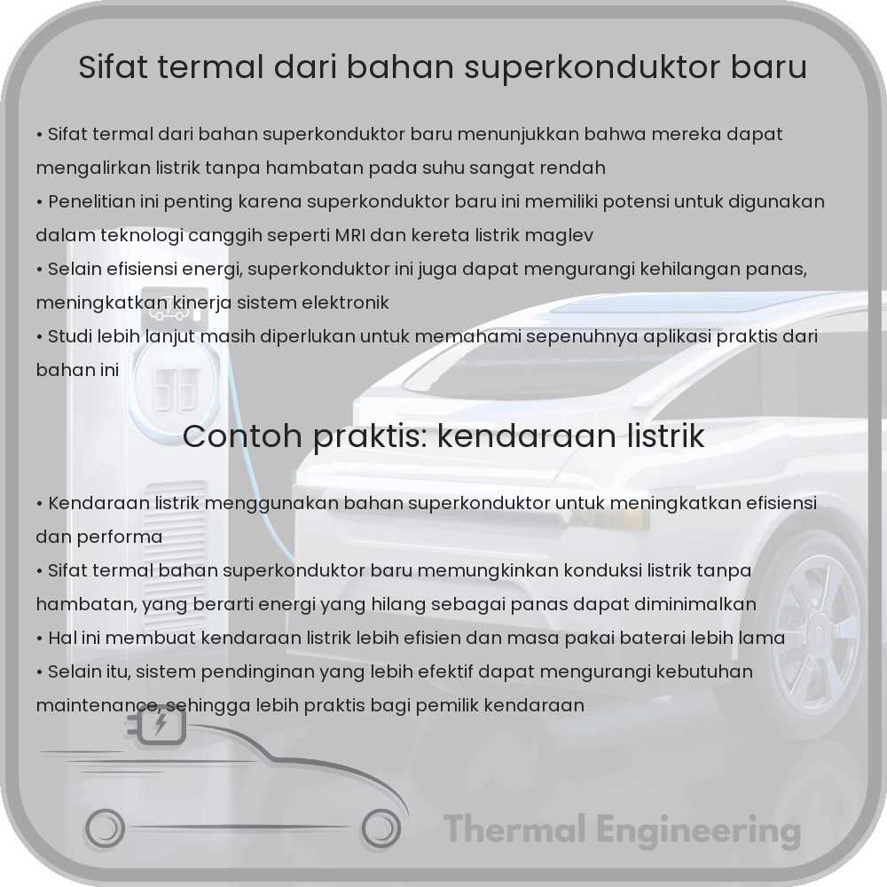 Sifat Termal dari Bahan Superkonduktor Baru