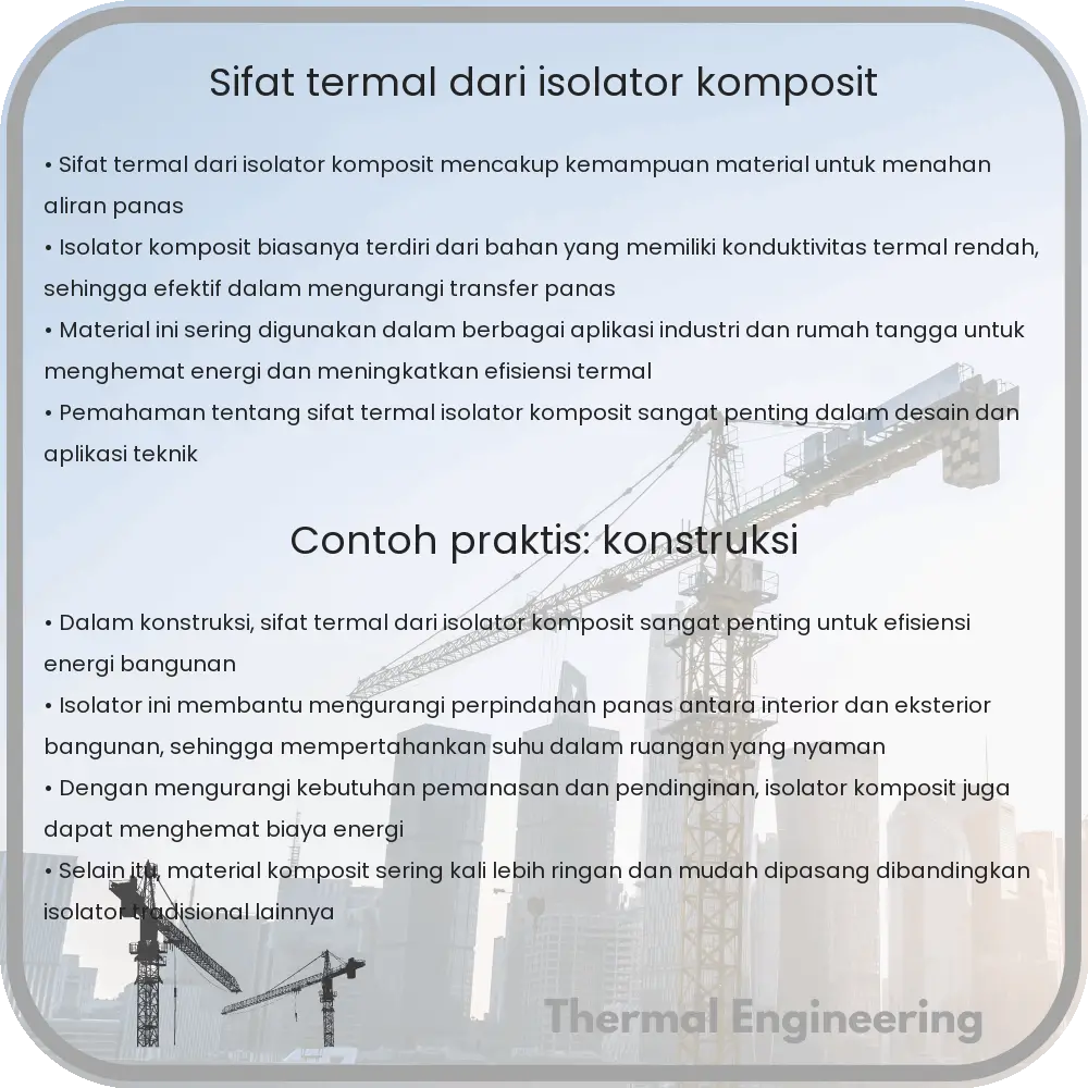 Sifat Termal dari Isolator Komposit