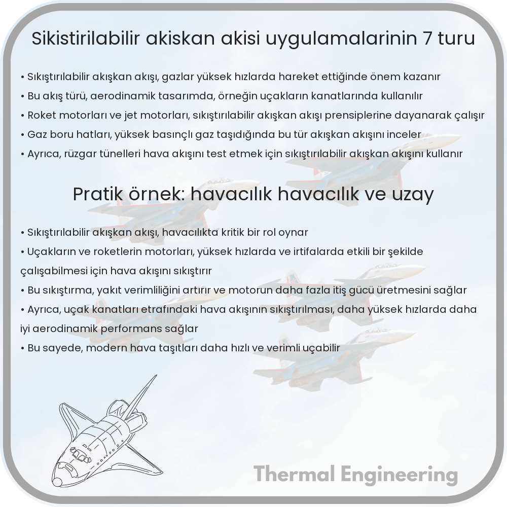 Sıkıştırılabilir Akışkan Akışı Uygulamalarının 7 Türü