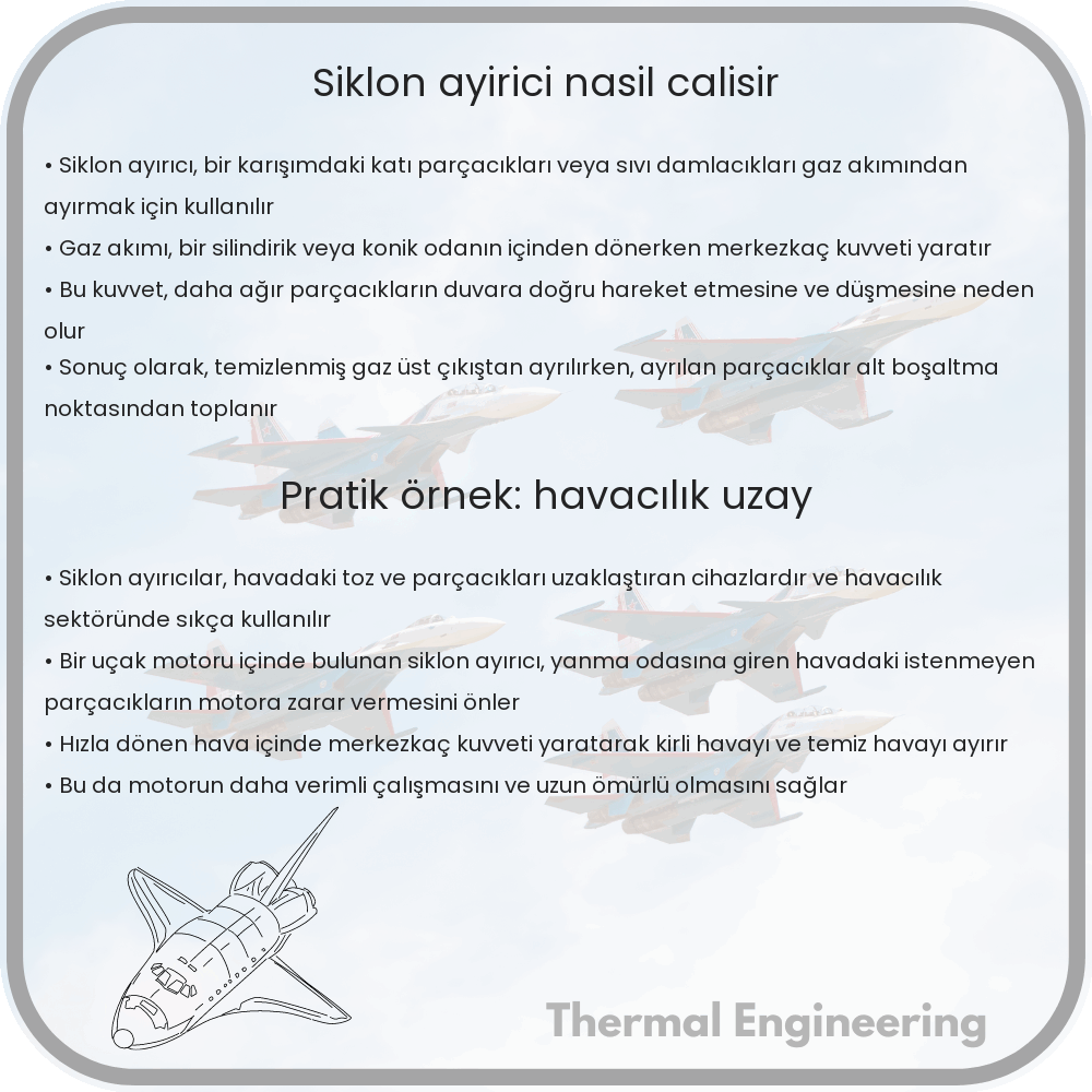 Siklon Ayırıcı Nasıl Çalışır?