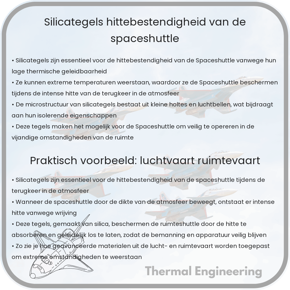 Silicategels: Hittebestendigheid van de Spaceshuttle