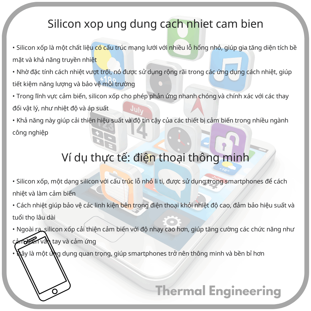 Silicon Xốp | Ứng Dụng Cách Nhiệt, Cảm Biến