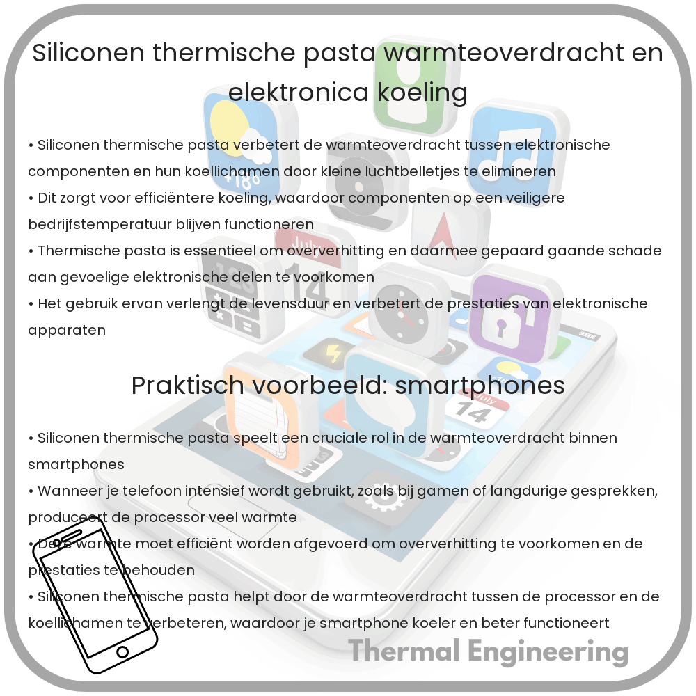 Siliconen Thermische Pasta | Warmteoverdracht en Elektronica Koeling