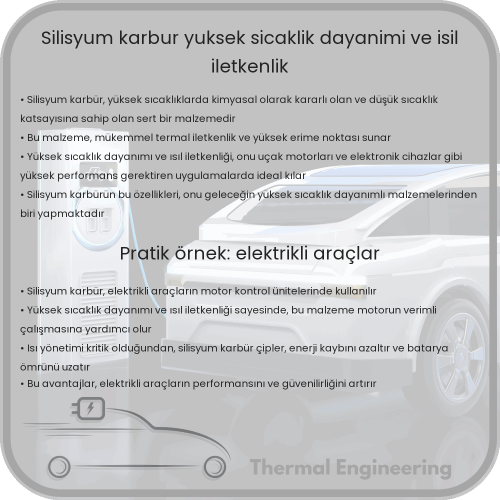 Silisyum Karbür | Yüksek Sıcaklık Dayanımı ve Isıl İletkenlik