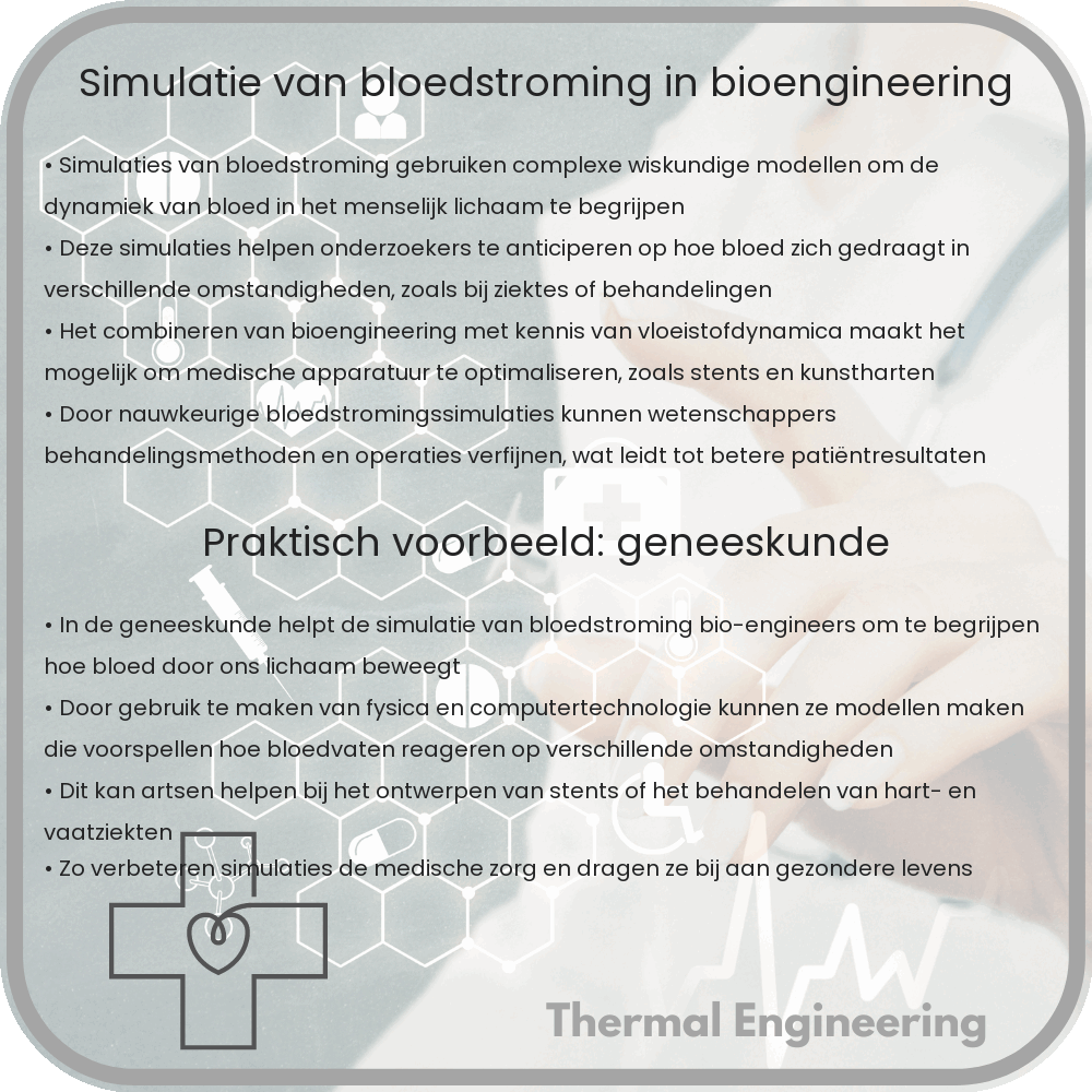 Simulatie van bloedstroming in bioengineering