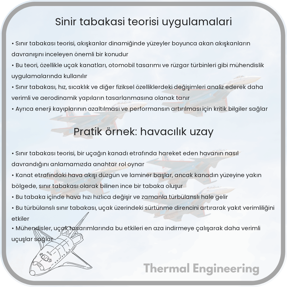 Sınır Tabakası Teorisi Uygulamaları