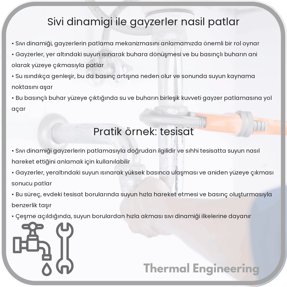Sıvı Dinamiği ile Gayzerler Nasıl Patlar?