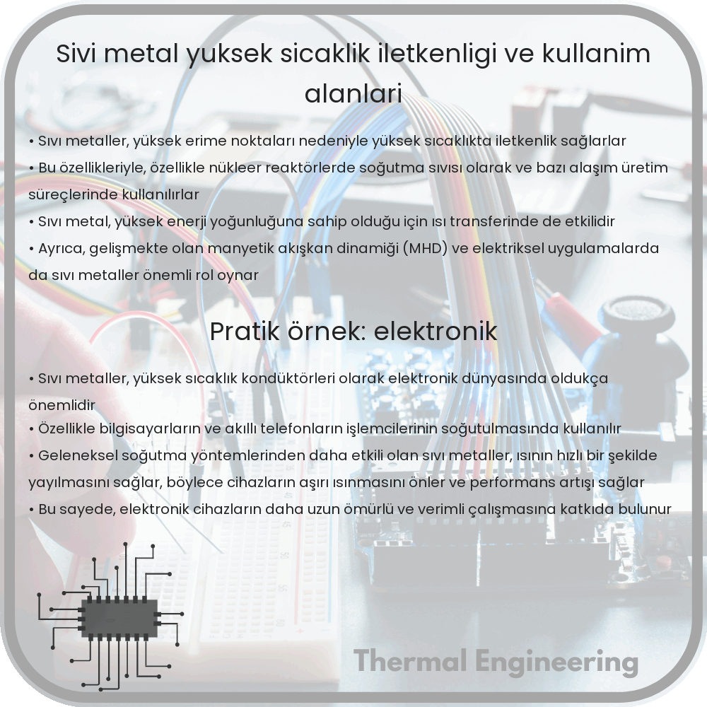 Sıvı Metal | Yüksek Sıcaklık İletkenliği ve Kullanım Alanları