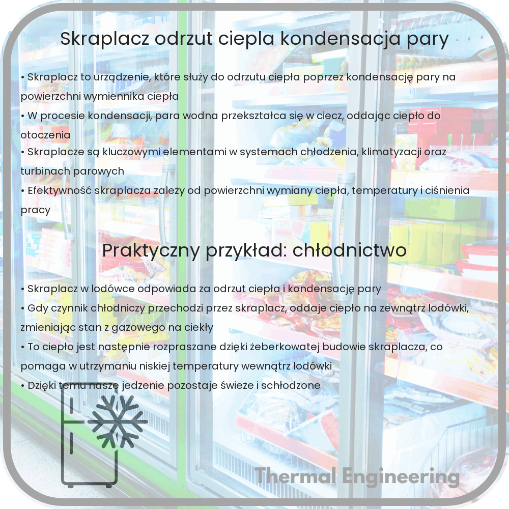 Skraplacz | Odrzut Ciepła, Kondensacja Pary