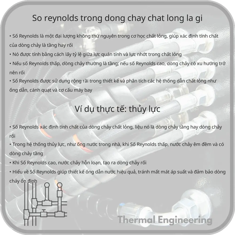 Số Reynolds trong Dòng Chảy Chất Lỏng Là Gì?