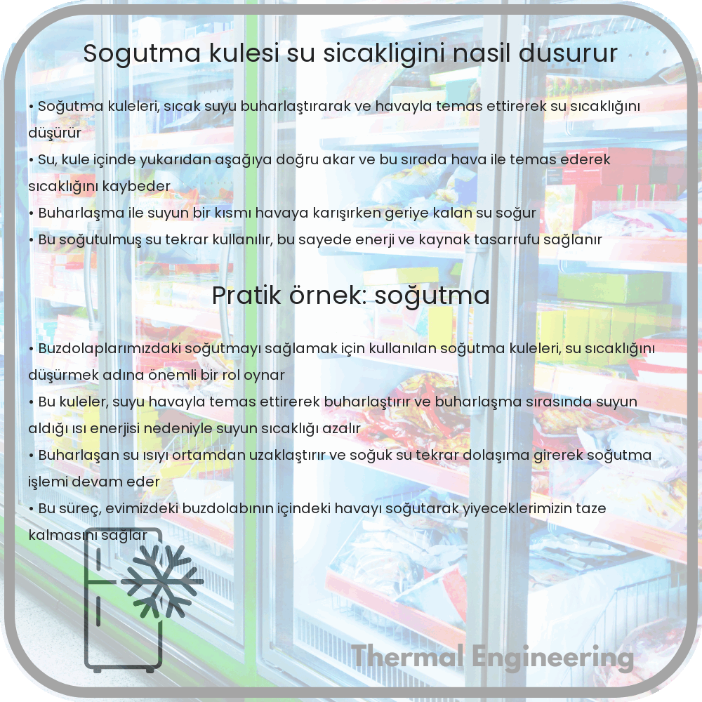 Soğutma Kulesi Su Sıcaklığını Nasıl Düşürür?