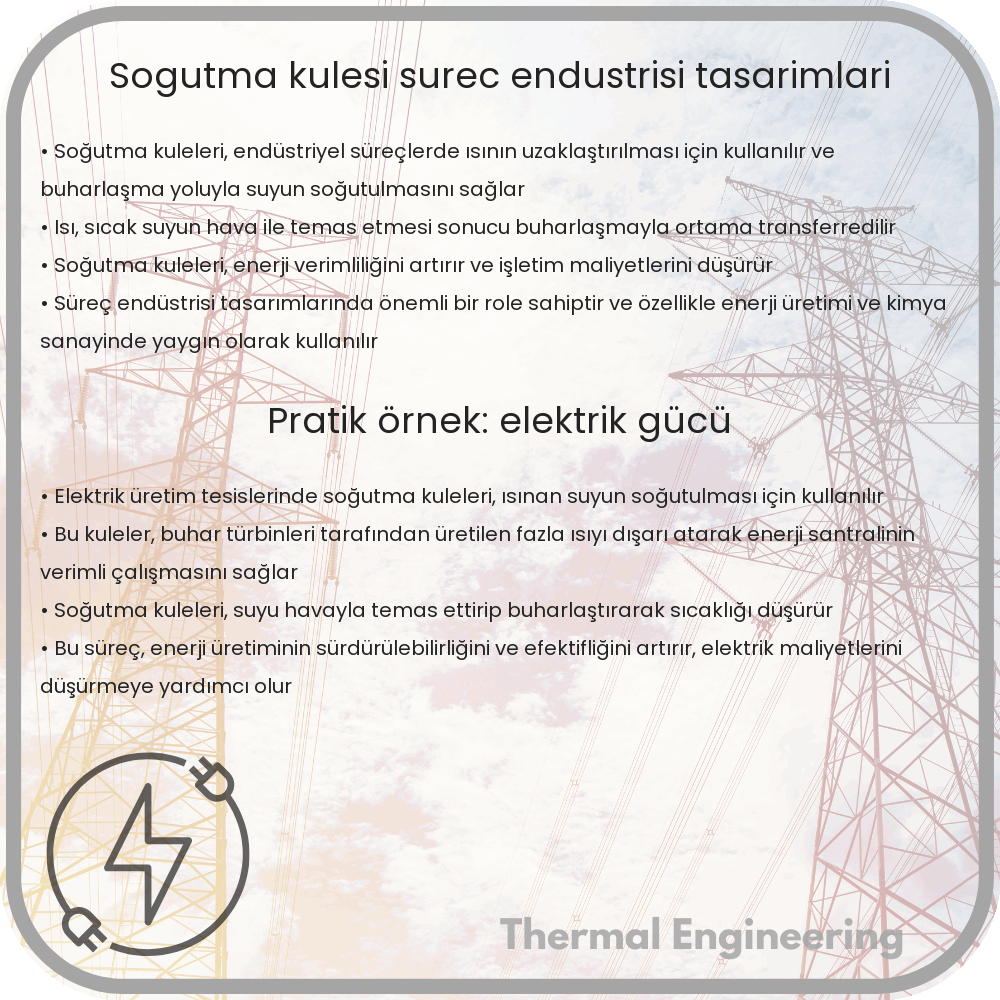 Soğutma Kulesi | Süreç Endüstrisi Tasarımları