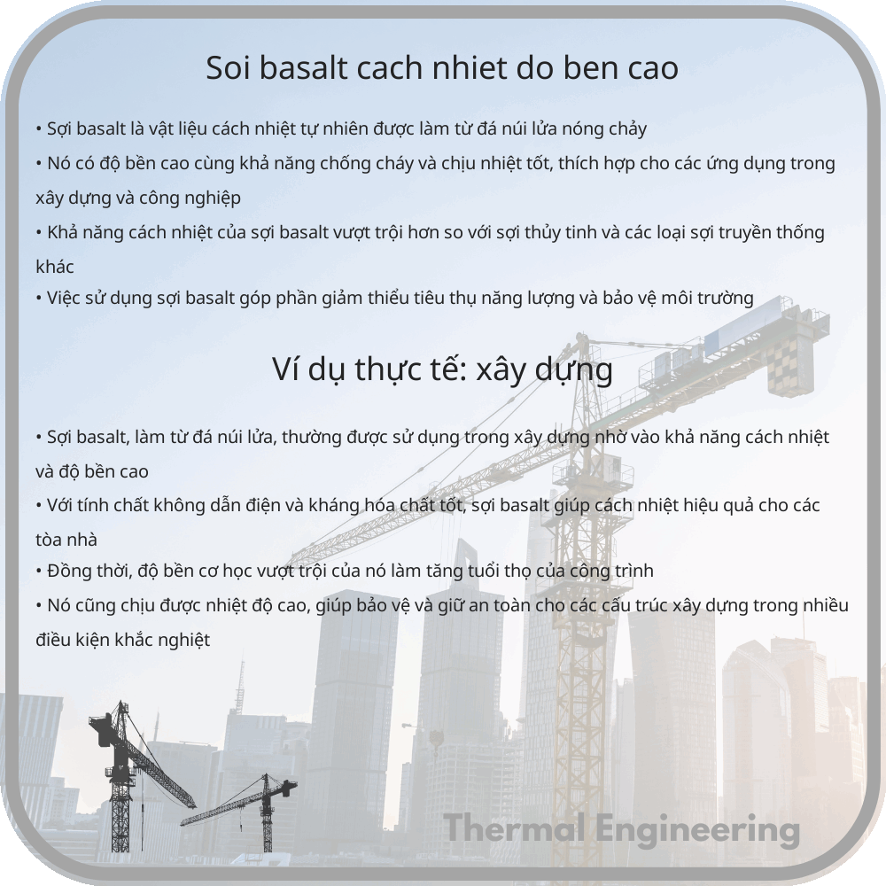 Sợi Basalt | Cách Nhiệt, Độ Bền Cao