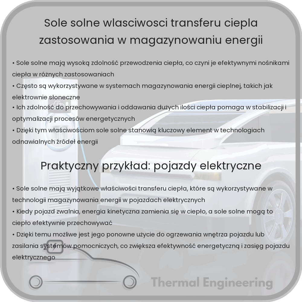 Sole Solne | Właściwości Transferu Ciepła, Zastosowania w Magazynowaniu Energii