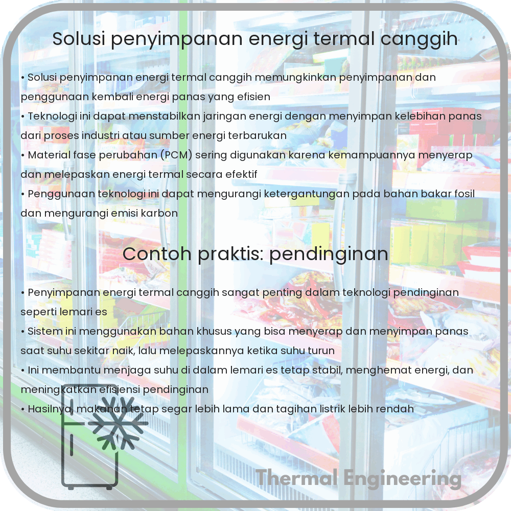 Solusi Penyimpanan Energi Termal Canggih