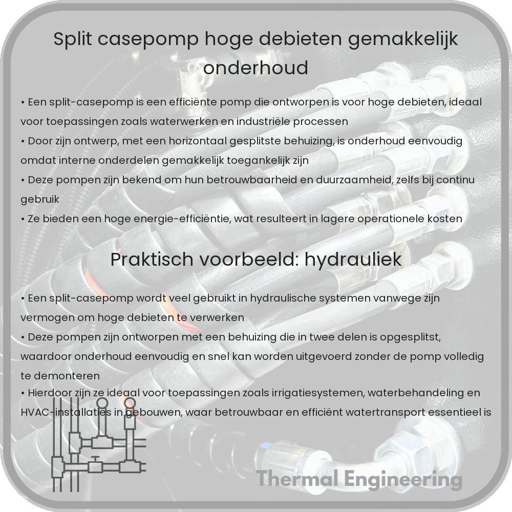 Split-casepomp | Hoge Debieten, Gemakkelijk Onderhoud