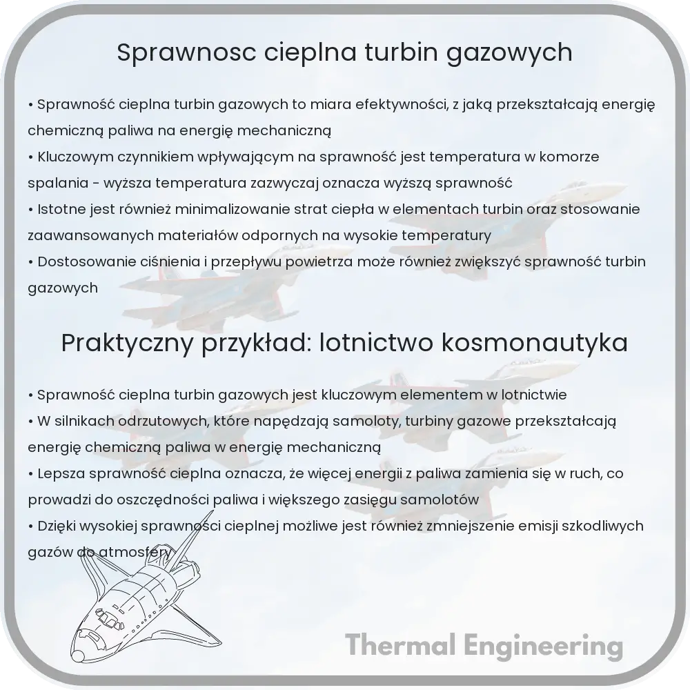 Sprawność cieplna turbin gazowych