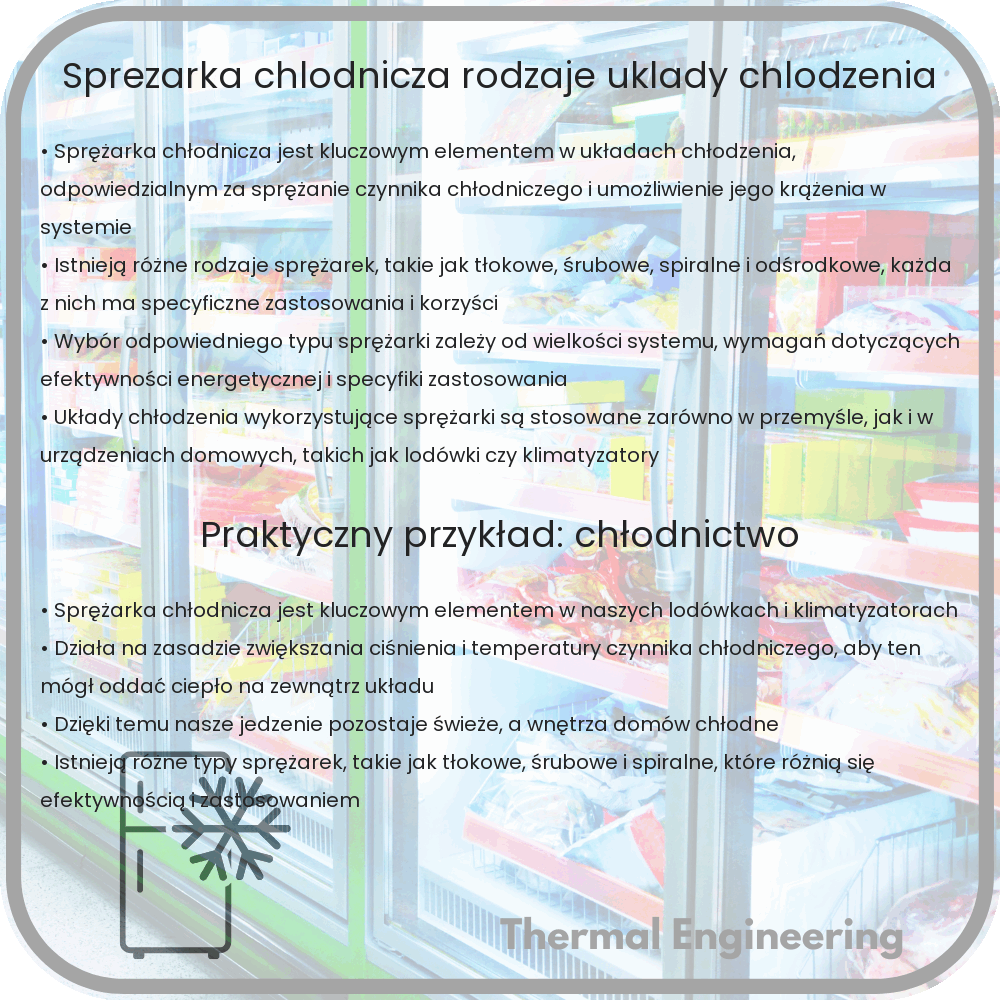 Sprężarka chłodnicza | Rodzaje, układy chłodzenia