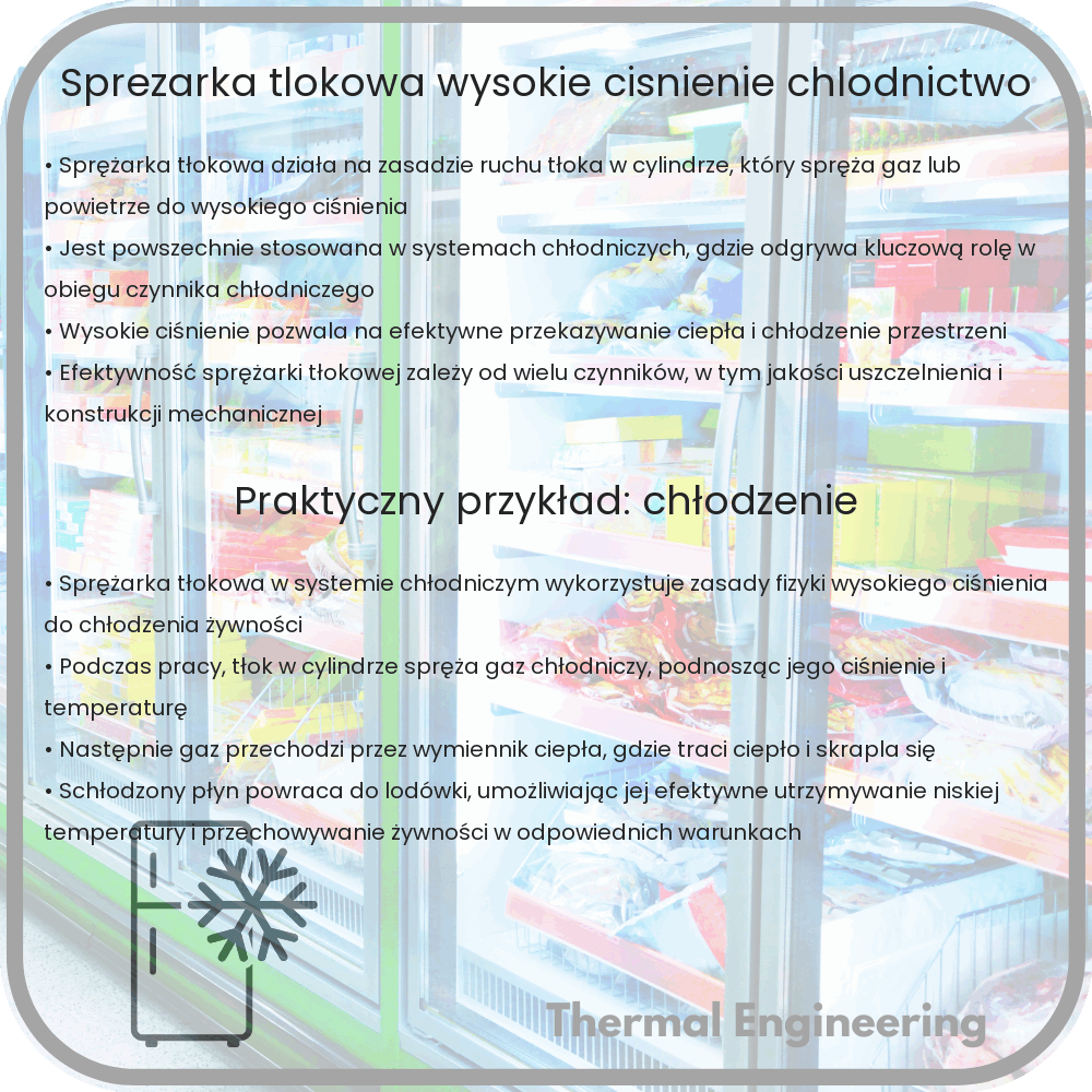 Sprężarka Tłokowa | Wysokie Ciśnienie, Chłodnictwo