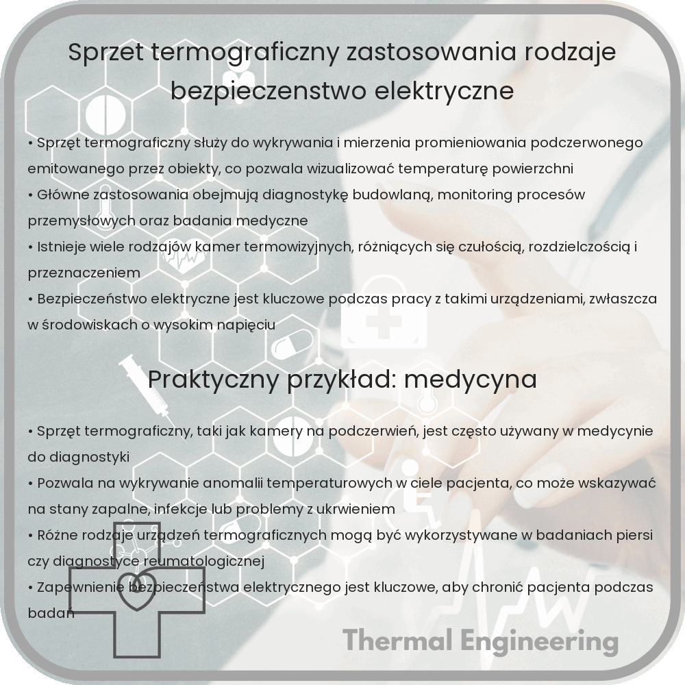 Sprzęt termograficzny: Zastosowania, rodzaje, bezpieczeństwo elektryczne