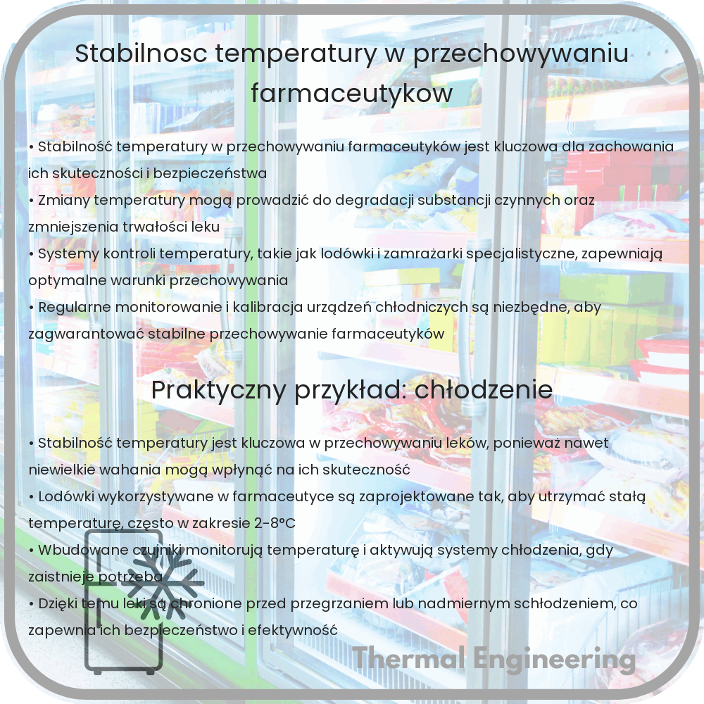 Stabilność temperatury w przechowywaniu farmaceutyków