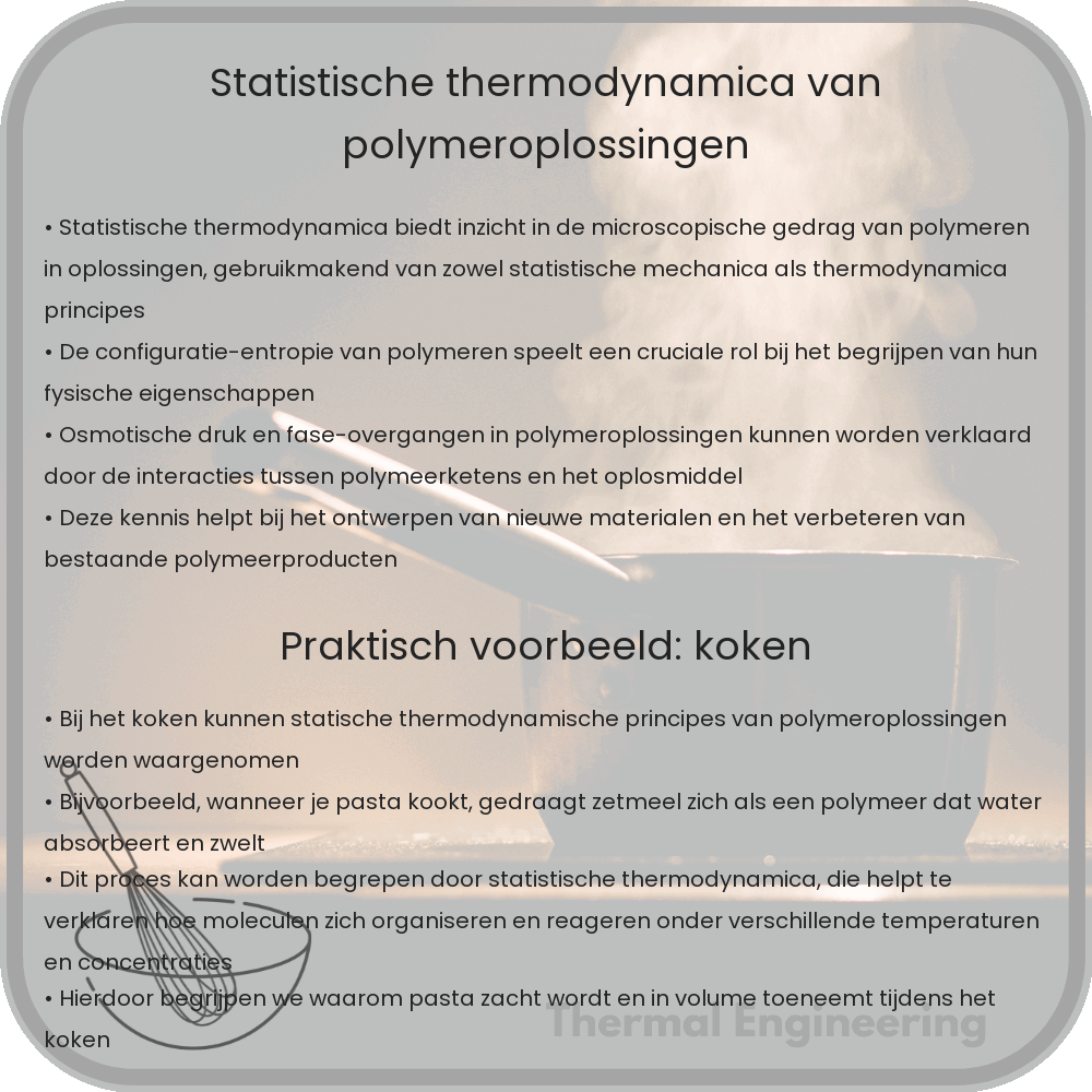 Statistische thermodynamica van polymeroplossingen