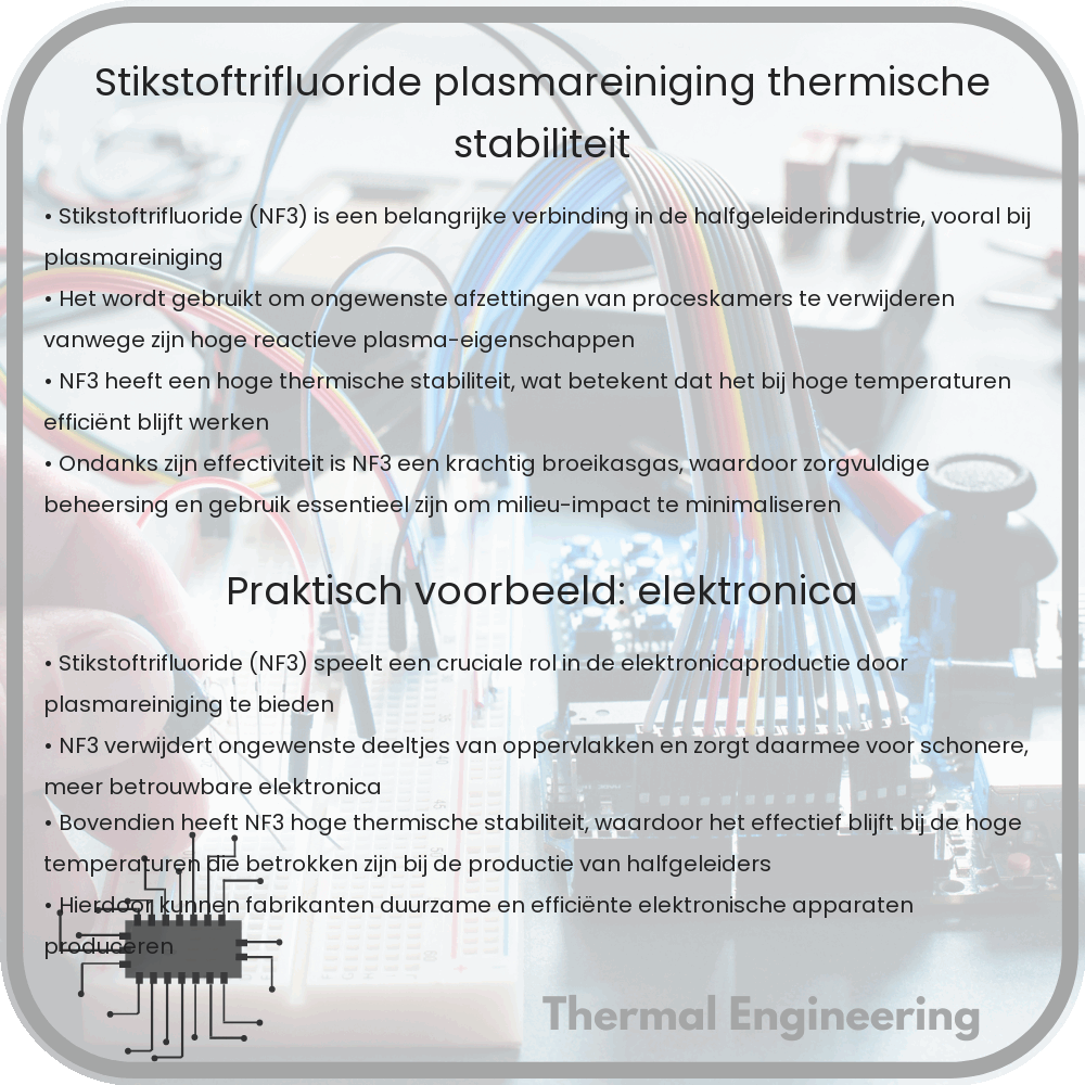 Stikstoftrifluoride | Plasmareiniging, Thermische Stabiliteit