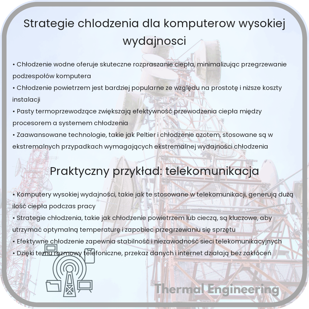 Strategie chłodzenia dla komputerów wysokiej wydajności