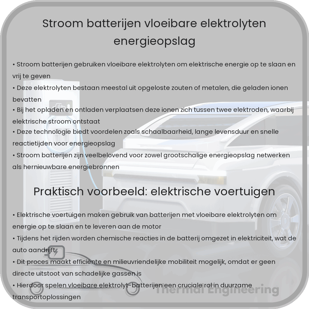 Stroom Batterijen | Vloeibare Elektrolyten & Energieopslag
