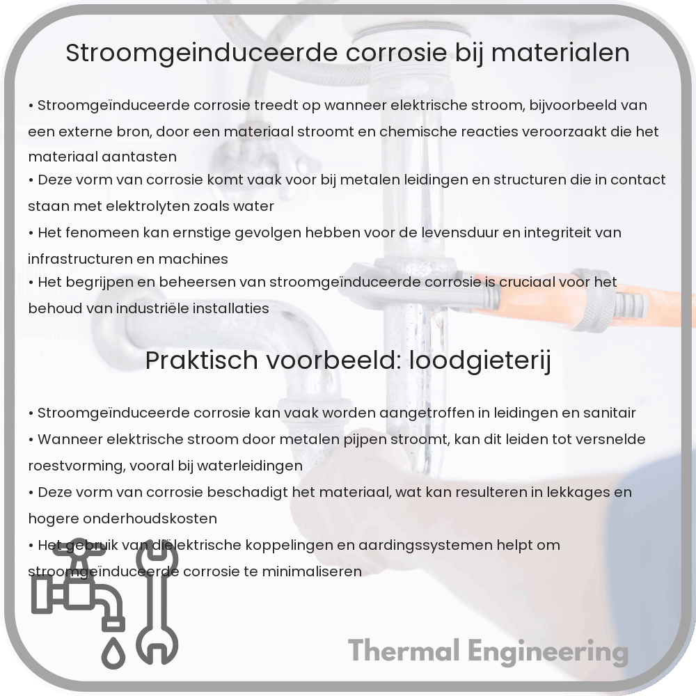 Stroomgeïnduceerde corrosie bij materialen