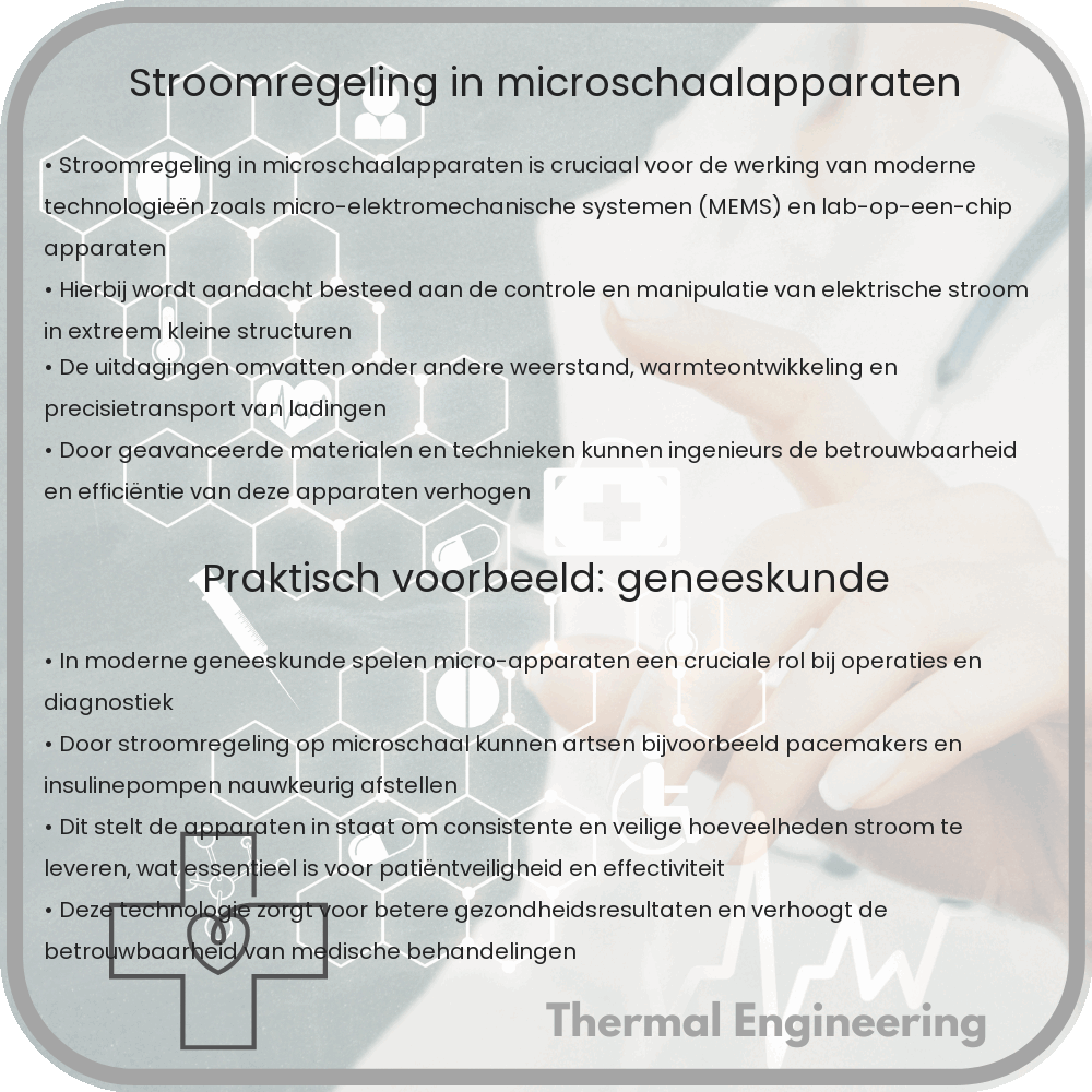 Stroomregeling in microschaalapparaten