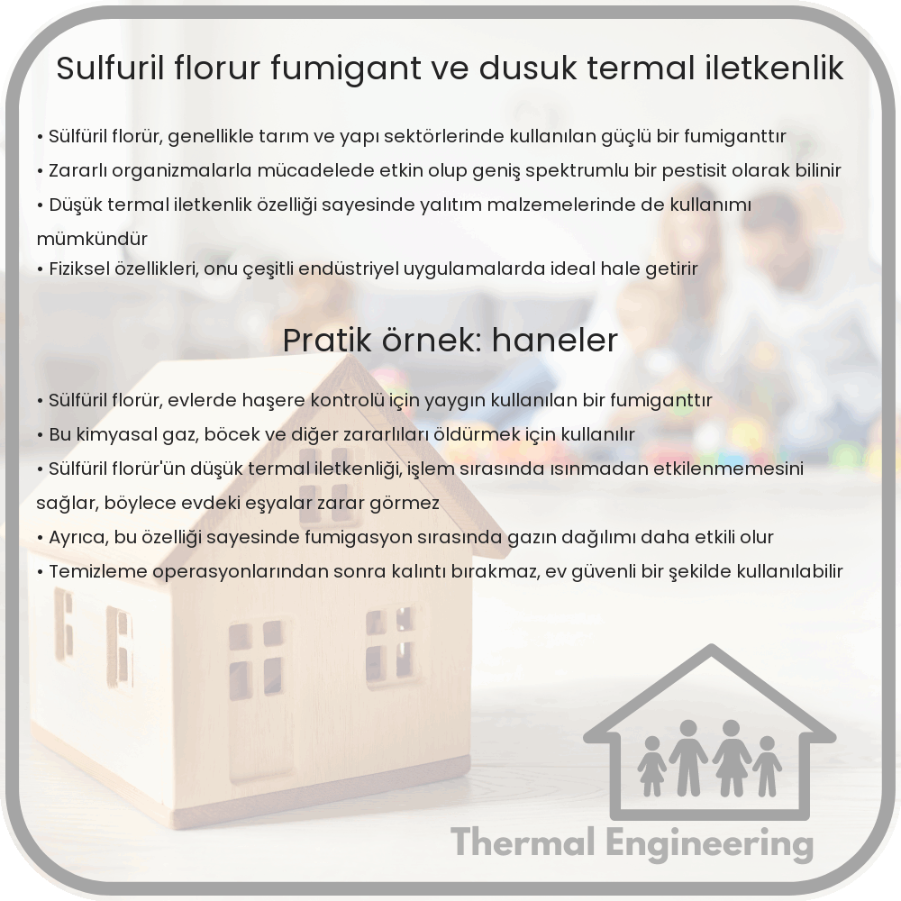 Sülfüril Florür | Fumigant ve Düşük Termal İletkenlik