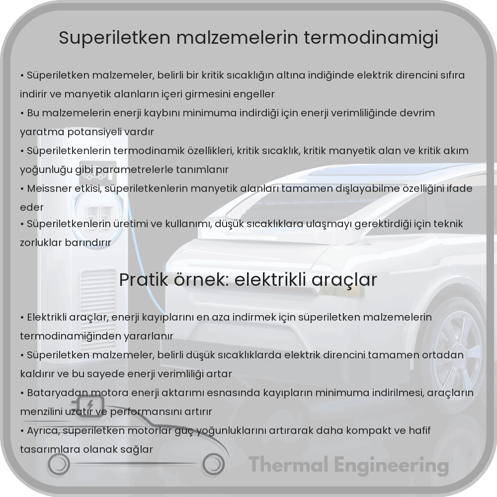 Süperiletken Malzemelerin Termodinamiği