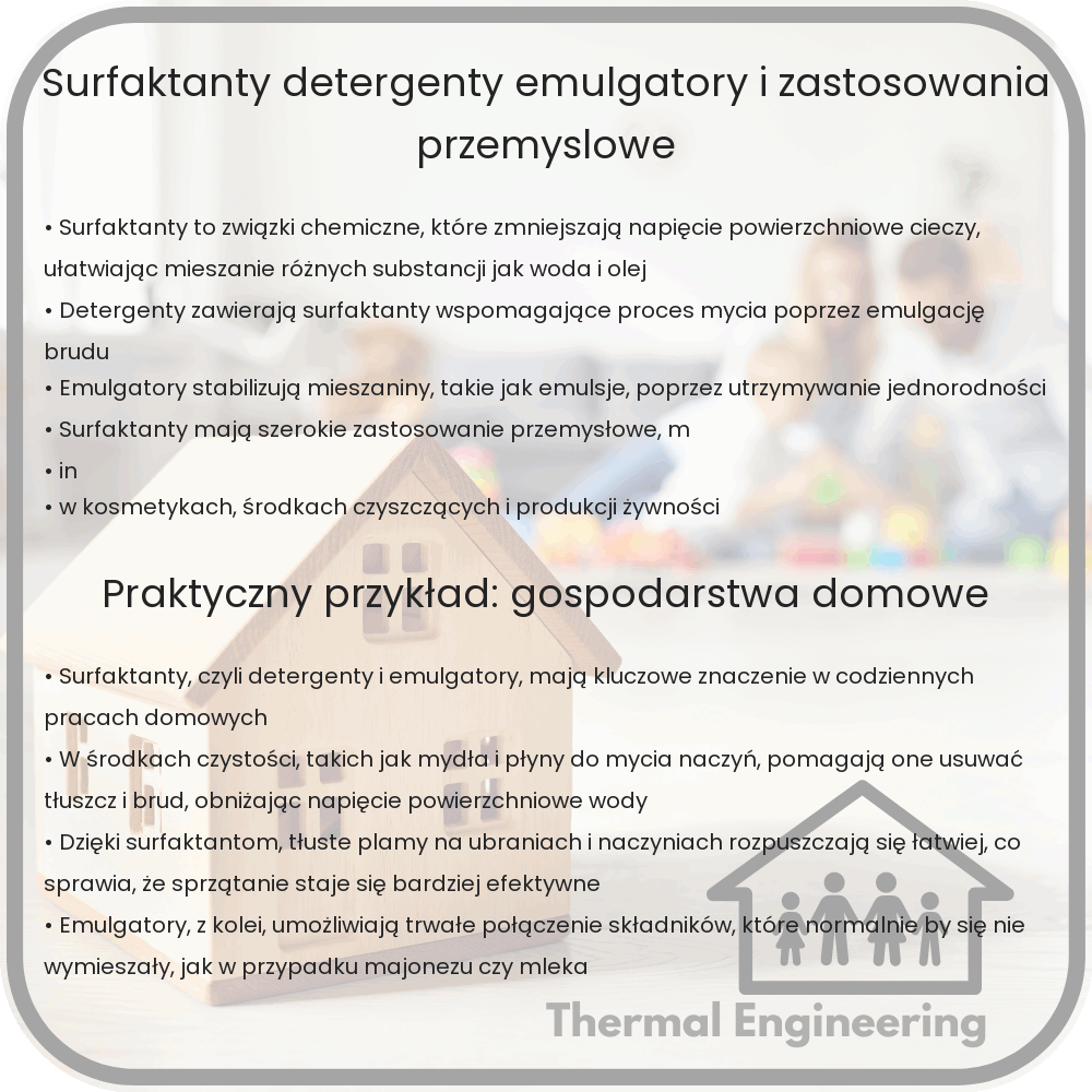 Surfaktanty | Detergenty, Emulgatory i Zastosowania Przemysłowe