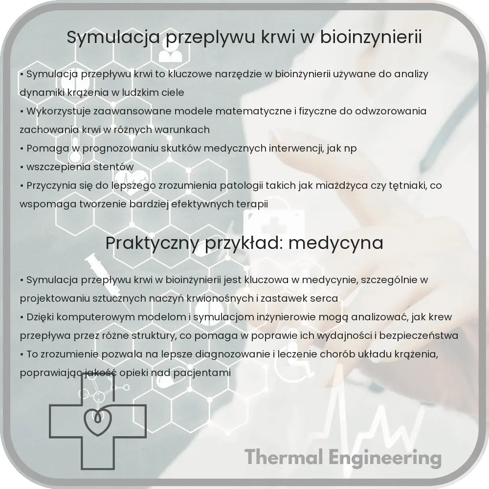 Symulacja przepływu krwi w bioinżynierii
