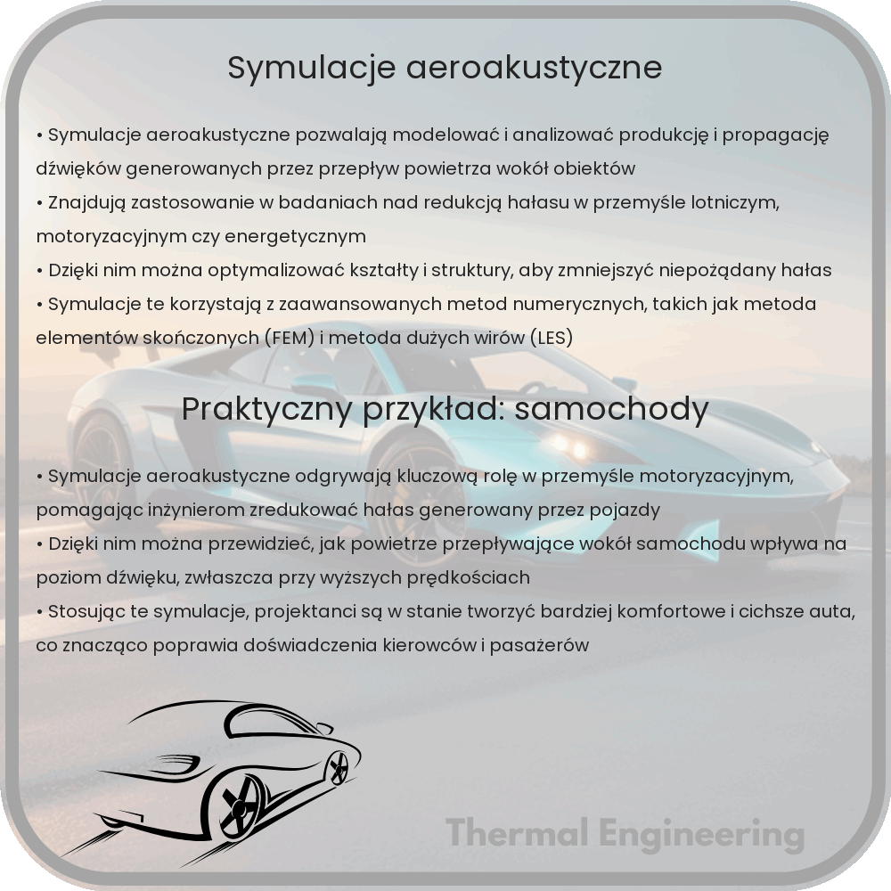 Symulacje aeroakustyczne
