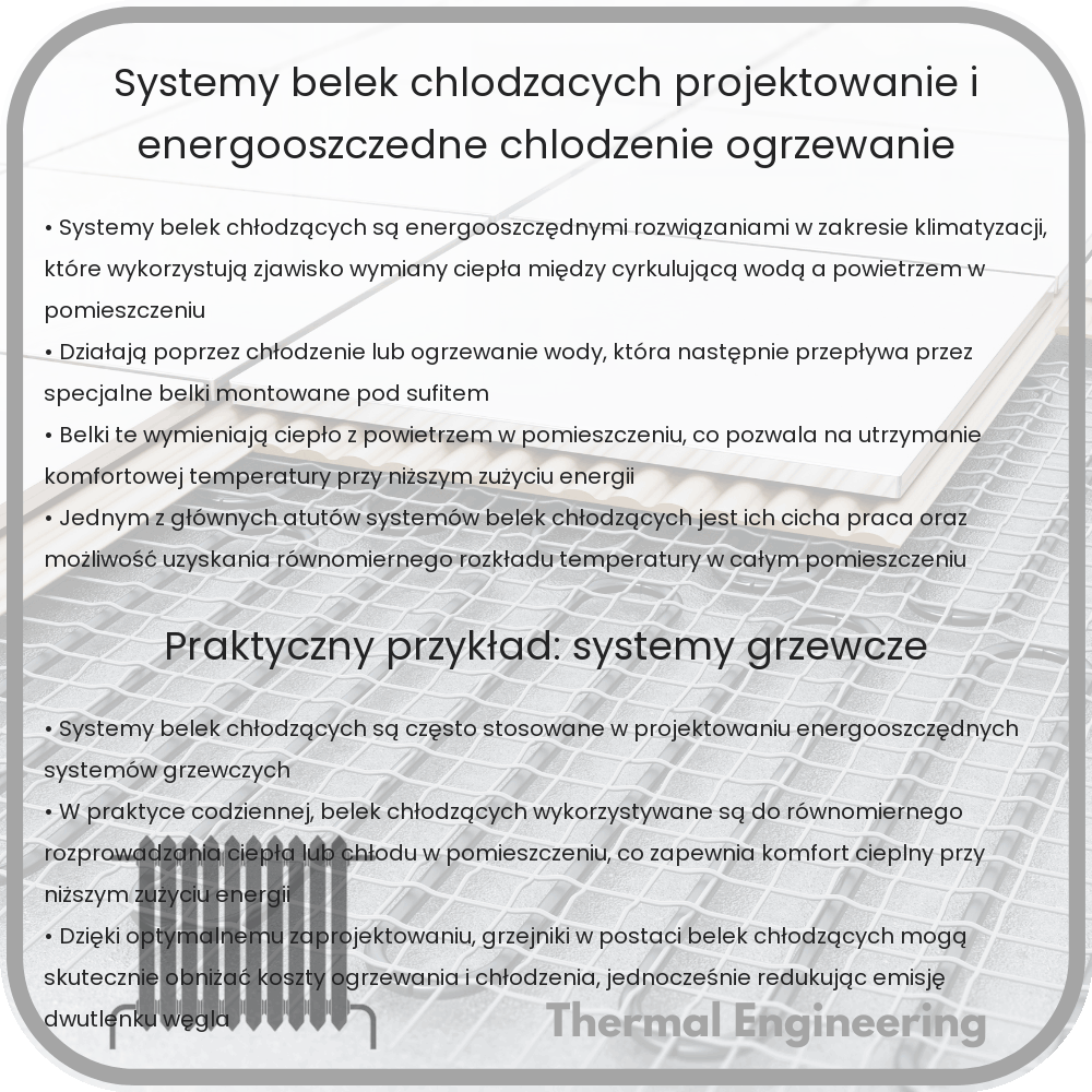 Systemy Belek Chłodzących | Projektowanie i Energooszczędne Chłodzenie/Ogrzewanie