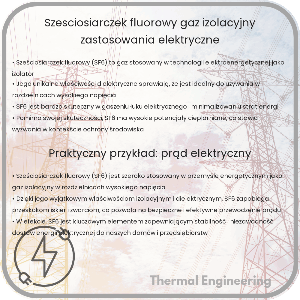 Sześciosiarczek fluorowy | Gaz izolacyjny, zastosowania elektryczne